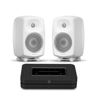 Genelec G Three pari + Bluesound NODE (N130) verkkosoitin