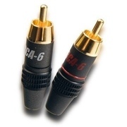 Supra RCA-6 liitin (punainen tai valkoinen teksti)