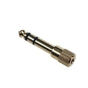Kullattu stereoplugi adapteri 3.5 --> 6.3 mm